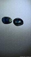 Both sapphires showing face-up coloration