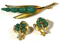 Brooch and earrings full set
