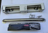 Umbra Eclipse towel bar boxed, Delta grab bar with screws and box
