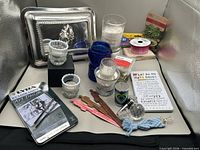 Group shot of all items arranged on surface