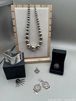Overview of all six sterling silver jewelry pieces