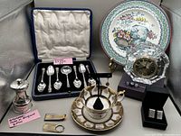 Group shot showing all nine items arranged together