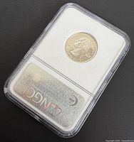 NGC slab front showing coin obverse