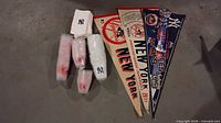 Group shot showing all pennants, cup stacks, napkins