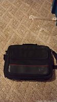 Black messenger laptop bag