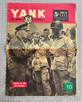 Full front cover of magazine showing title, date, image of Eisenhower
