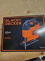 Front of box showing product image and specs