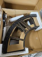Clock frame sections and packaging inside box