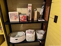 Shelf view showing all items arranged