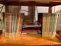 Entire shelf showing all books in lot
