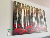 Front view of entire painting showing subject, orientation and size tag