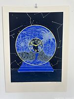Full frontal view of lithograph showing artwork and margins