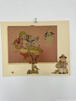 Full view of lithograph sheet showing image, margins, signature, edition number