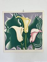 Full frontal view of serigraph showing entire image and margins
