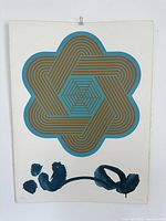 Full frontal view of the unframed serigraph showing entire composition, signature, edition number, and margins