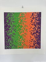 Frontal view of entire serigraph showing full composition and margins