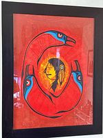 Full view of framed artwork
