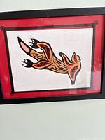 Framed artwork showing full composition