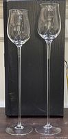 Both tall Moser Slim Lady snifters side by side