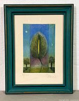Framed Jaime Osorio limited edition engraving, full view