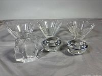 Group shot of all six crystal pieces