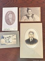 All four cabinet cards displayed together for overview