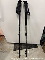 full view of both poles showing length and attachments