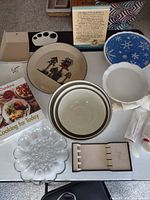 Full view of all items on table