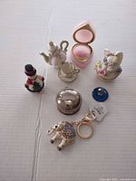 All seven items grouped to show size and variety
