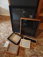 Group view of all frames and shadow boxes