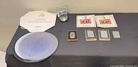 Overview of all items laid out on table