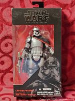 Front view of sealed Captain Phasma Black Series #08 box