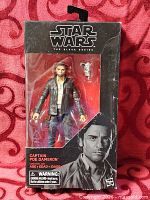 Front of sealed Black Series box displaying figure and accessory