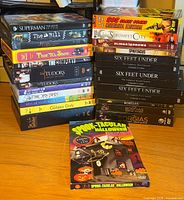 Full lot, two stacks and front DVD visible