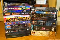 Full view of both DVD stacks showing all titles