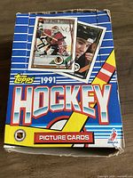 Closed 1991 Topps Hockey Picture Cards box