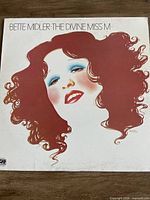 Front cover of Bette Midler "The Divine Miss M" vinyl LP
