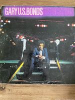 Front cover of Gary U.S. Bonds “Dedication” LP sleeve