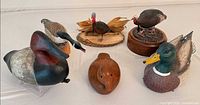 All six decoys grouped together for overview