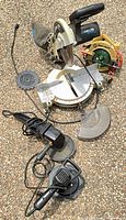All power tools and accessories laid out together