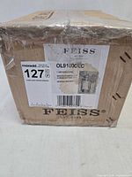 Sealed factory box with Feiss branding and model label OL91000LC visible
