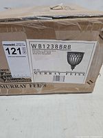 Shipping box with model label WB1238BRB visible