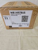 Factory box with model label WB1497BUS and Murray Feiss branding