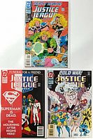 Group shot of all three bagged comics