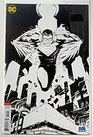 Front view of bagged Action Comics #1001 inks-only variant showing entire cover art.