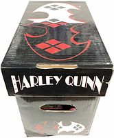 Black Harley Quinn graphic short comic storage box closed