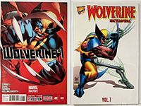 Front covers of both comic books