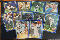 All 11 cards laid out, fronts visible