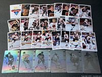 Full layout of 26 standard cards and six hologram cards