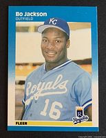 Front of Bo Jackson 1987 Fleer rookie card #369